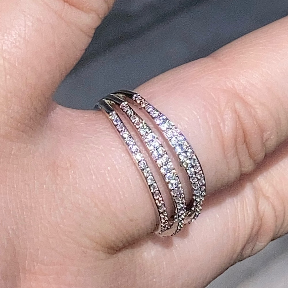 NWT! GENUINE WHITE SAPPHIRE RING - Picture 5 of 13